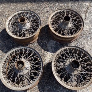 4x Wire Splined Wheeles For Classic Jaguar Xk150